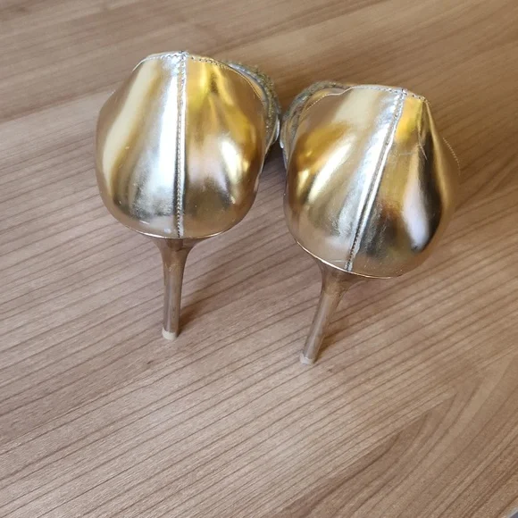 Jimmy choo champagne glitter heels - Picture 2 of 3